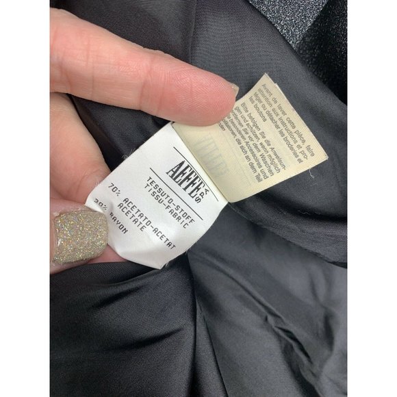 Vintage Cheap and Chic MOSCHINO Suit 10 Charcoal Gray Pants Blazer Jacket 90s - Picture 12 of 12